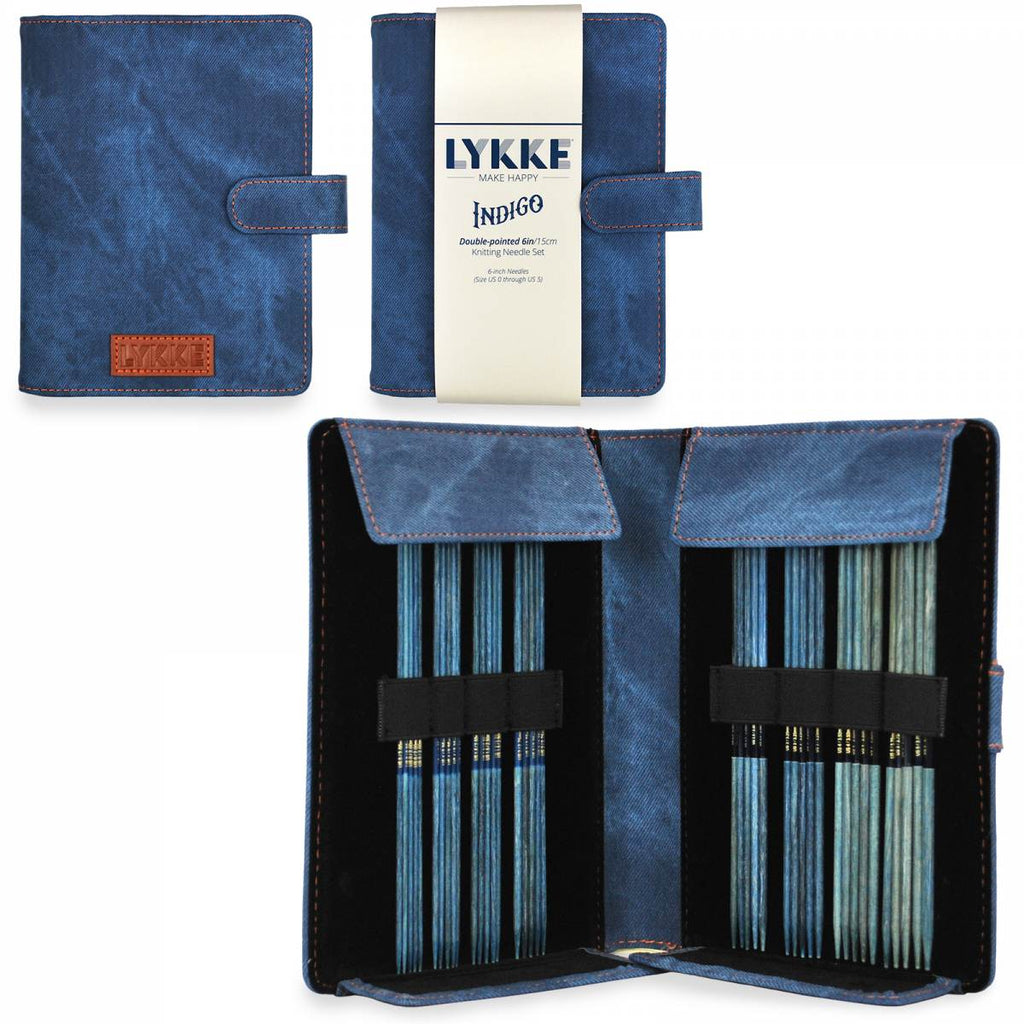 LYKKE Indigo 15cm (6") Double Pointed Needle Set - Small - The Needle Store