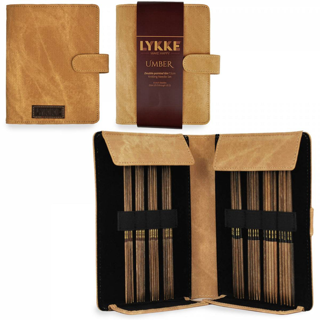 LYKKE Umber 15cm (6") Double Pointed Needle Set - Small - The Needle Store
