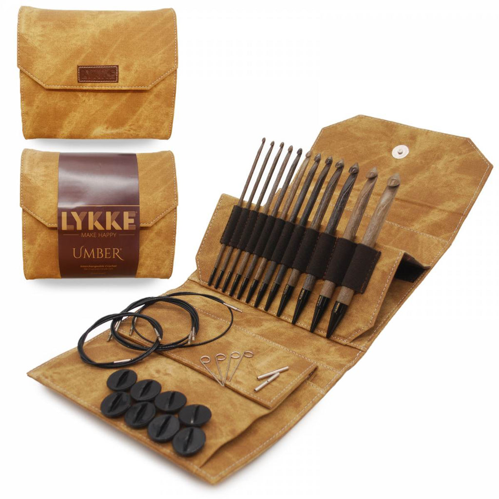 LYKKE Umber 15cm (6") Interchangeable Crochet Hook Set - The Needle Store