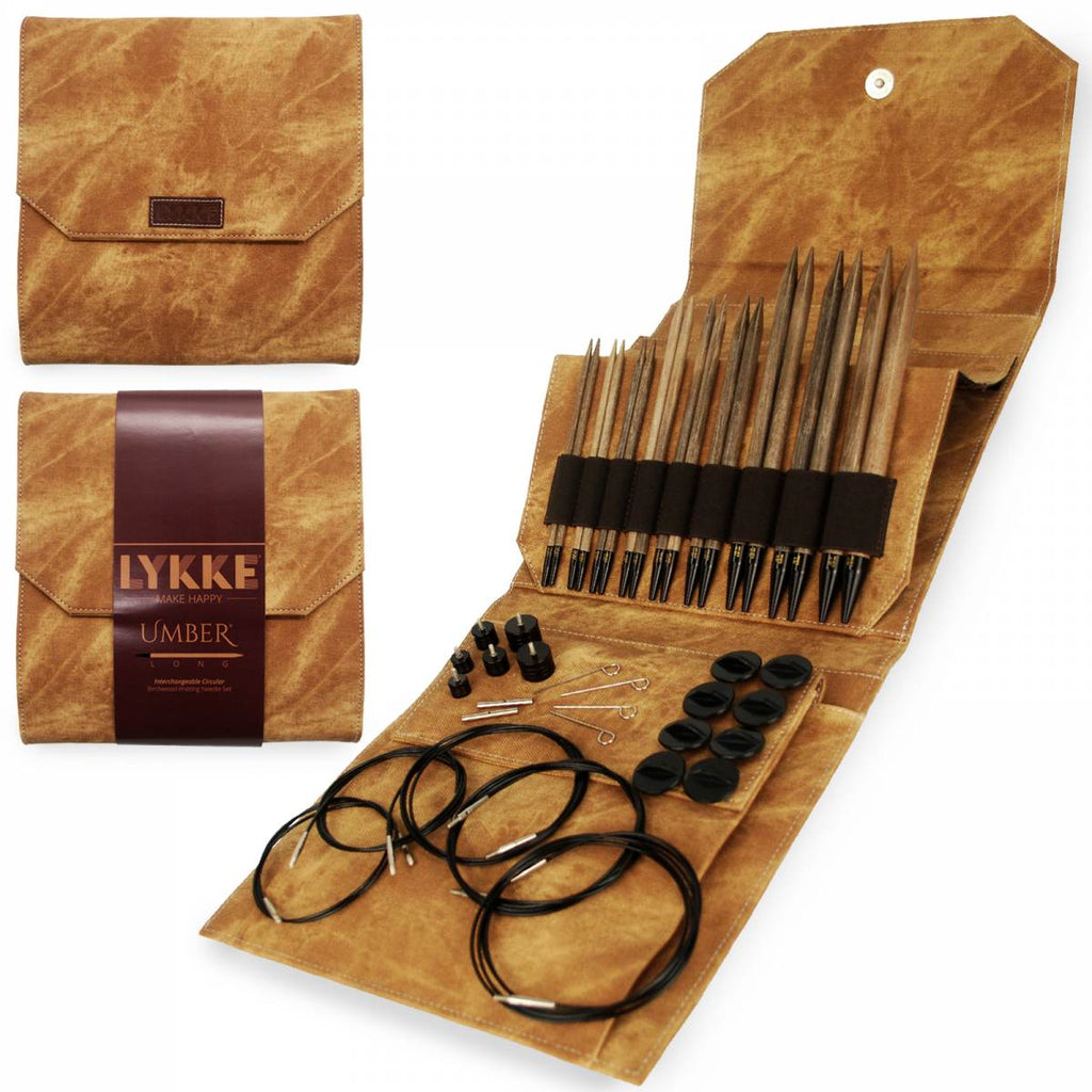 LYKKE Umber Interchangeable Long Needle Set - The Needle Store