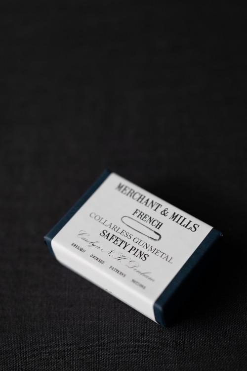 Merchant & Mills Gun Metal French Safety Pins - Limited Edition - The Needle Store