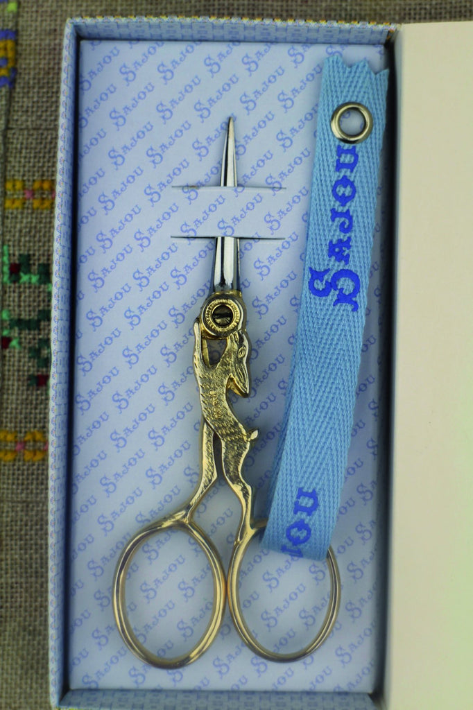 Sajou Lièvre Gilded Embroidery Scissors - The Needle Store