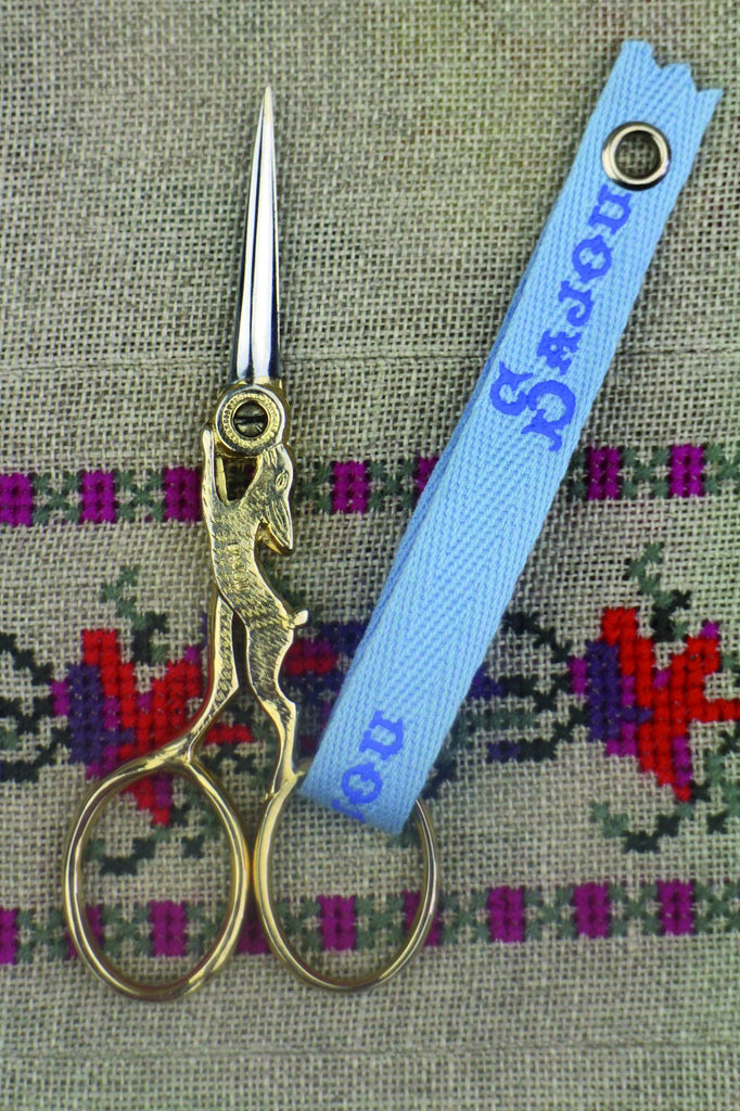 Sajou Lièvre Gilded Embroidery Scissors - The Needle Store